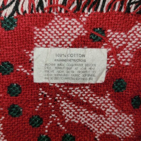 Santa Claus Christmas Throw Holiday Woven Tapestry Blanket 61" X 46" - Picture 7 of 7